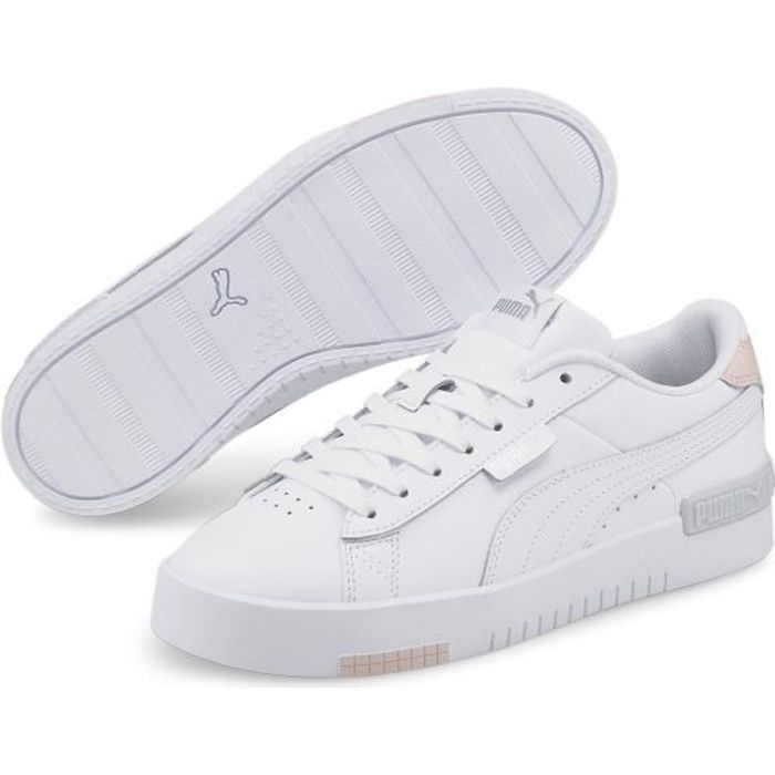 Sneakers femme Puma Jada blanc blanc argent Blanc blanc argent Cdiscount Chaussures