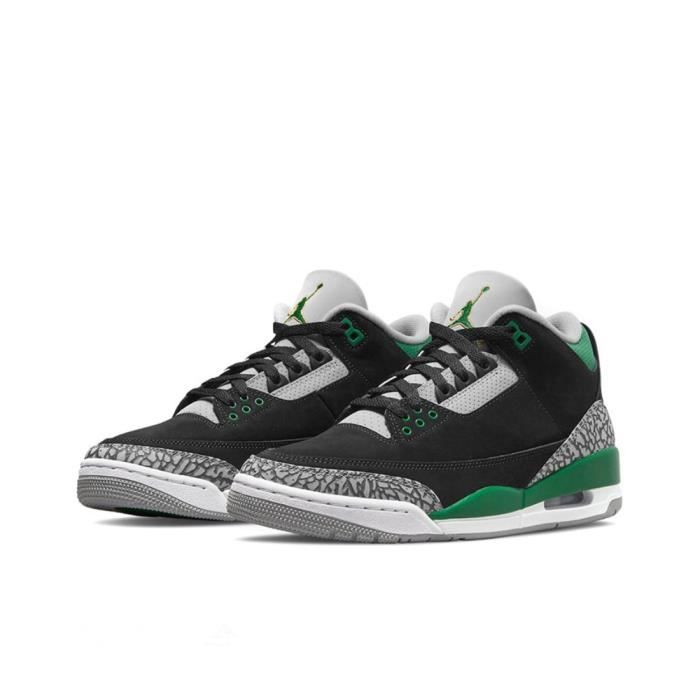 Air-Jordan 3 Retro Pine Green Noir 