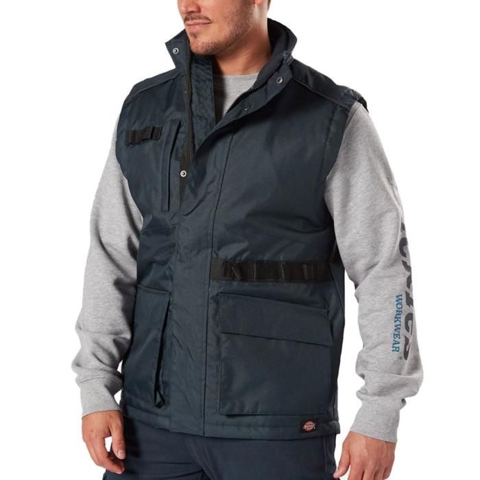 Dickies Veste Sans Manches Duck Doublée Polaire - Vêtement Travail Homme Chaud Et Résistant