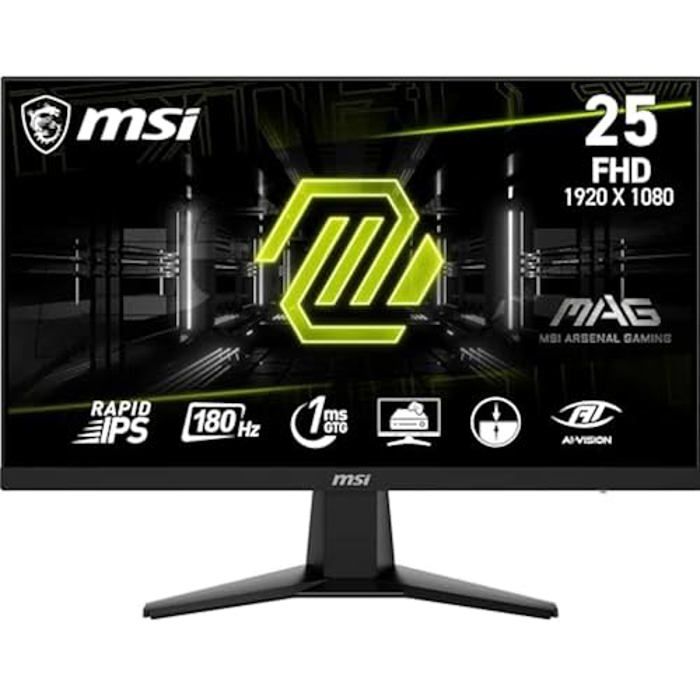 Écran Gaming – MSI – MAG 256F – 245 Pouces FHD – 180 Hz – 1 ms GtG – Dalle Rapid IPS
