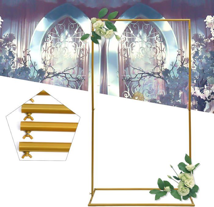 Arche de mariage en métal - arche - arceau - décoration de fond de fête de mariage