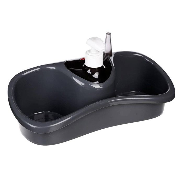 Distributeur De Liquide Vaisselle 2 En 1 Avec Porte-Éponge