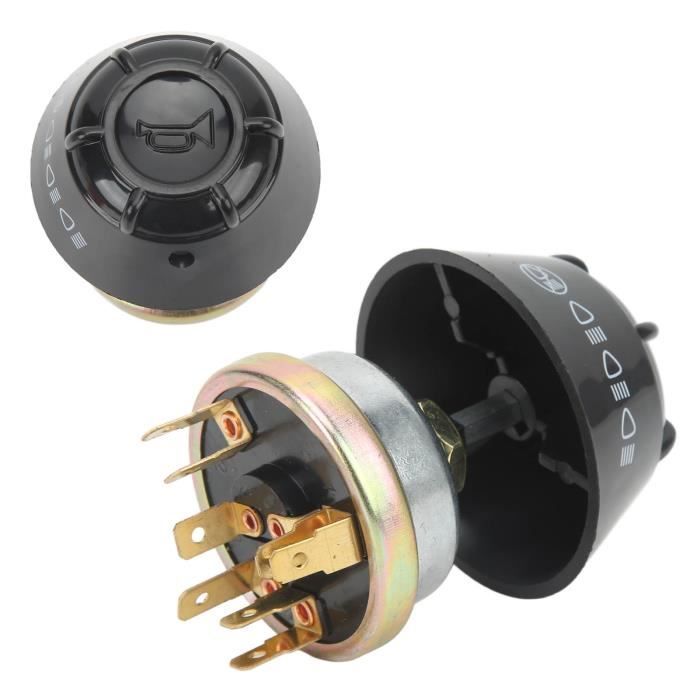 YIYDA Switch Button Bouton de klaxon de voiture avec interrupteur de tension 12V avec à LED rouge 16mm en métal étanche Interrupteur momentané à bouton poussoir de voiture Bouton de réinitialisation