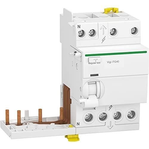 Bloc différentiel Vigi 3P+N - SCHNEIDER - Acti9 - 40A - 30mA - Type A SI