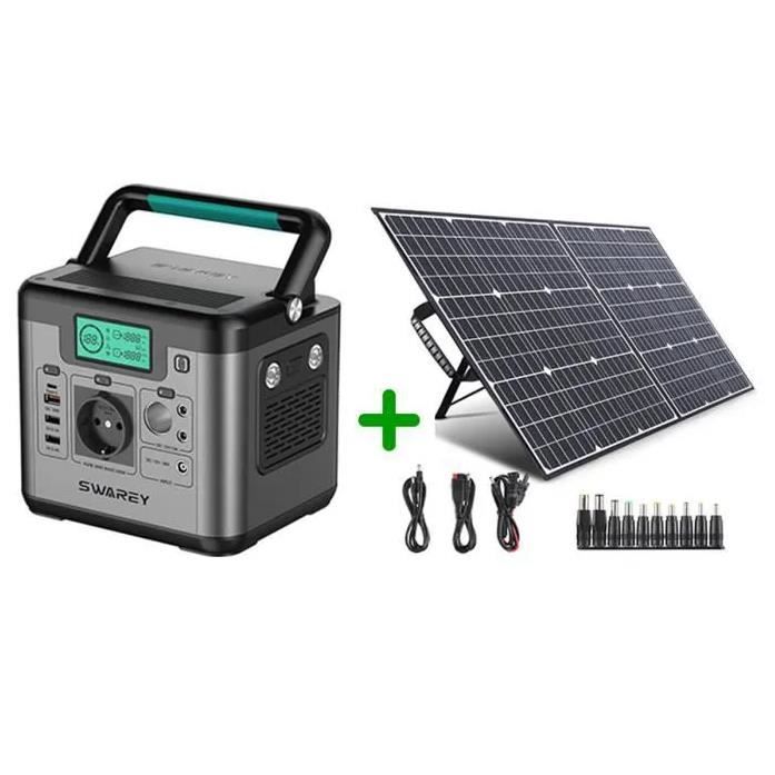 Générateur Solaire Portable FlashFish 144,3 Wh 200W Avec Panneau 60W - Prise 230V, USB, LED - Pour Camping Et Urgences - 11