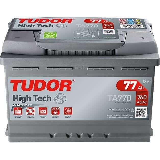 Batterie HIGH TECH TUDOR TA770 12V 77Ah 760A - Batteries Auto, Voitures,  4x4, Véhicules Start & Stop Auto - BatterySet