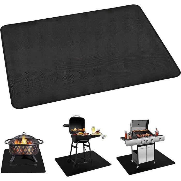 Tapis Anti Feu Devant Cheminee, Tapis Ignifuge Cheminée, Tapis Cheminée Anti Feu Demi-Rond, Tapis De Protection Anti Feu Pour Cheminée, Poêle, Tapis Barbecue Sol Exterieur (102 X 50 Cm