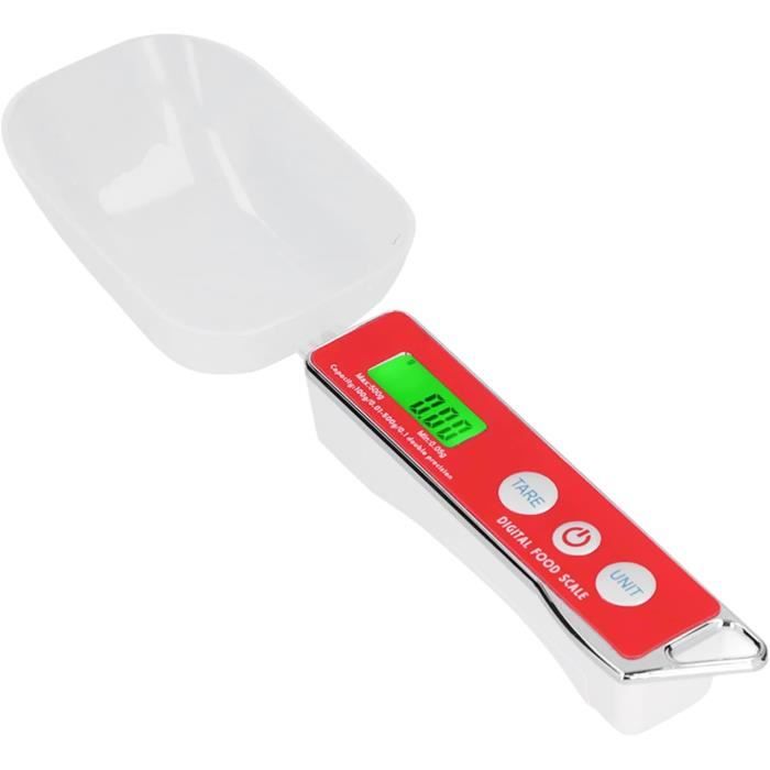 Báscula de cuchara digital, báscula de cocina digital 500 g/0,1 g