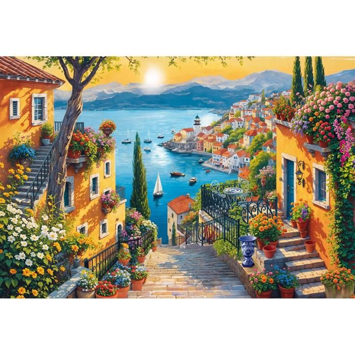 Puzzle - TREFL - Vue sur la mer - 1500 pièces - 85 x 58 cm - Paysage et nature