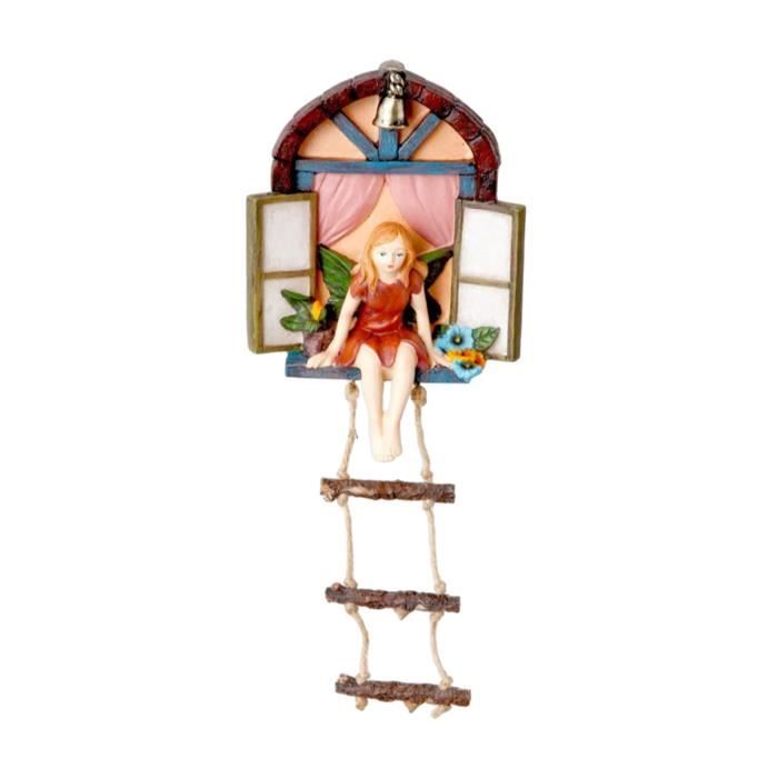 Porte De Maison De Fée / Elfe En Résine - Décoration De Jardin Ou D'intérieur, 18.5 X 9 X 7 Cm, Cadeau Magique