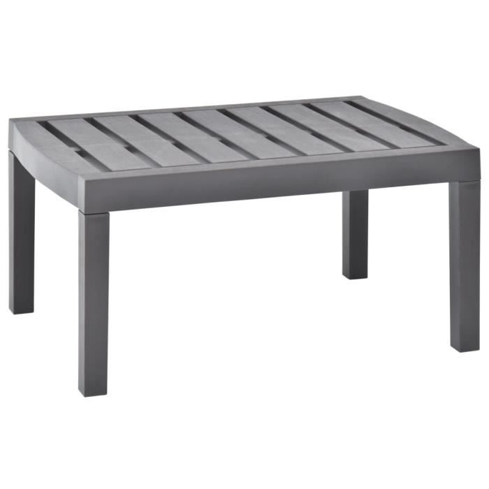 Vidaxl Table de jardin Moka 78x55x38 cm