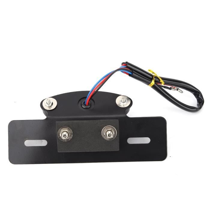 Feu Arrière Moto LED Universel Avec Éclairage Plaque Immatriculation - Feu Stop Ultra Lumineux, ABS Robuste, Sécurité Renforcée Pour Moto Custom