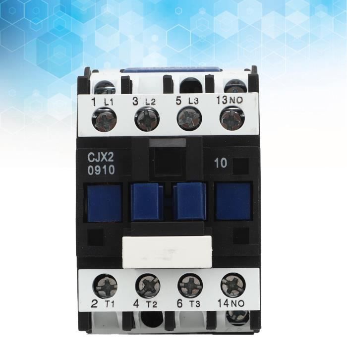 Contacteur LC1-D09 220V AC Montage Rail DIN - 4kW 380V - Puissant Et Fiable Pour Moteur