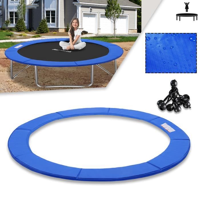 Coussin de protection vert pour trampoline octogonal 4,57 m