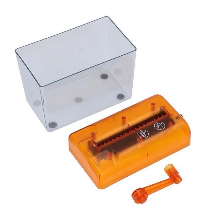 Destructeur De Documents Manuel - Coupe En Bandes 3 Mm, Bac 1L Transparent - Pour Bureau, école Ou Maison