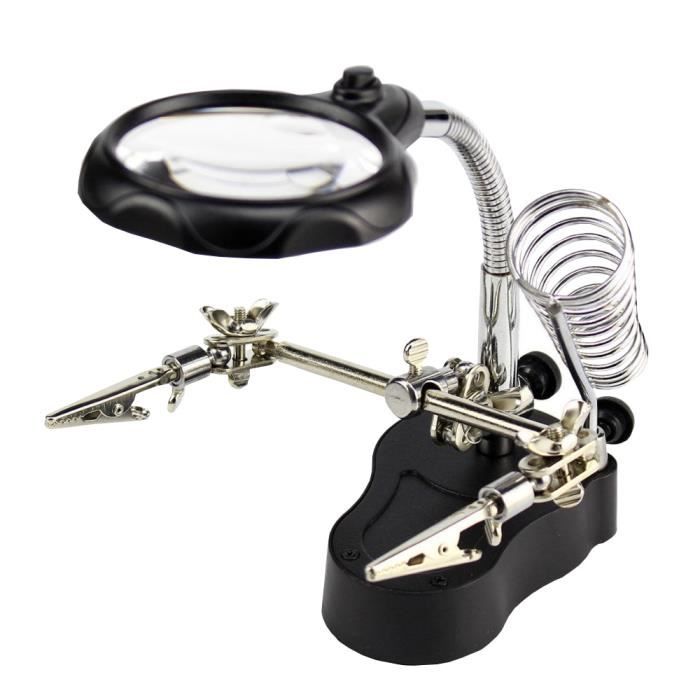 Loupe LED de type lunettes, 21 combinaisons de grossissement, pour