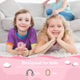 MP3 Enfant Bluetooth 8Go Licorne Design avec Haut-Parleur Lecteur de Jeux Ecran 2.4’’ Ecouteur et Corde Inclus Radio FM Vidéo-1