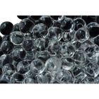 25 clair transparent avec core noir perles de verre