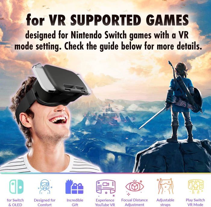 Casque virtuel pour switch outlet