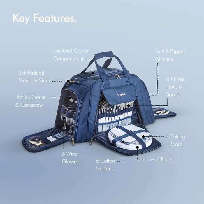 Sac a dos picnic 6 personnes on sale