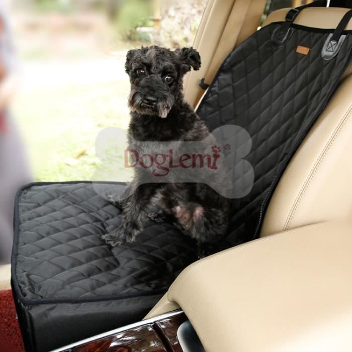 Siège Auto Pour Chien - Banquette Arrière 45x45x24 Cm - Imperméable, Avec Clip Et Sac Rangement - Pour Chiens Petits/moyens - 5