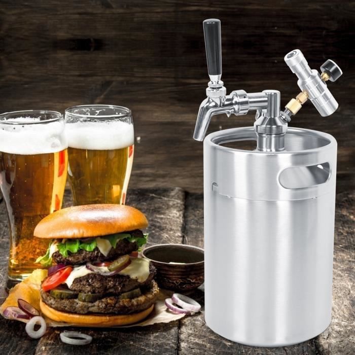 Distributeur de bière en acier inoxydable 304 Mini fût de bière