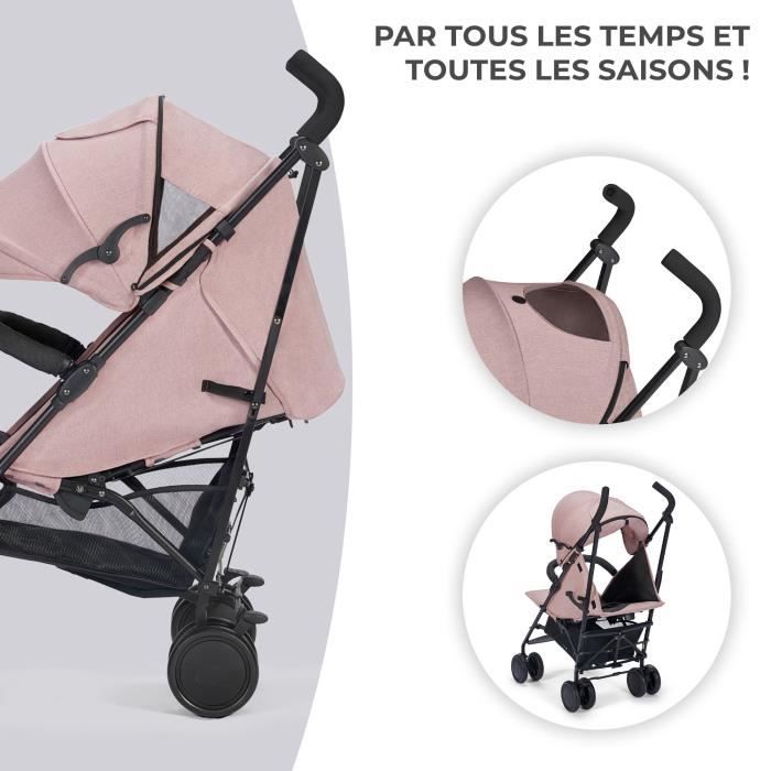 Poussette top canne couché