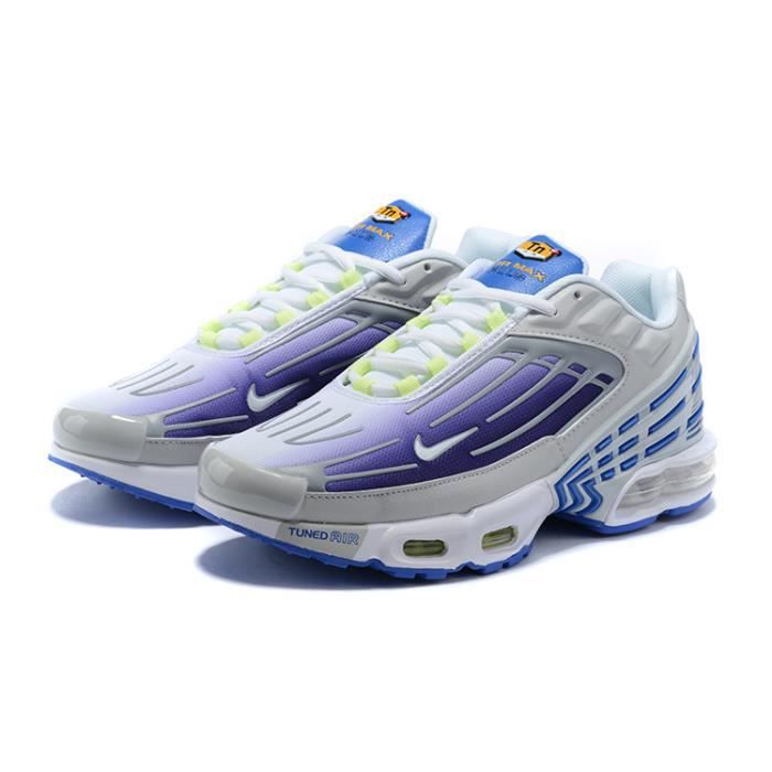 Baskets Nike Air Max TN 3 Plus Homme Chaussures Entraînement Violet Gris  Bleu Violet gris bleu - Cdiscount Chaussures