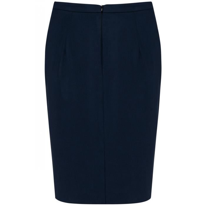 Jupe longue en crêpon Femme - bleu marine - Kiabi - 15,00
