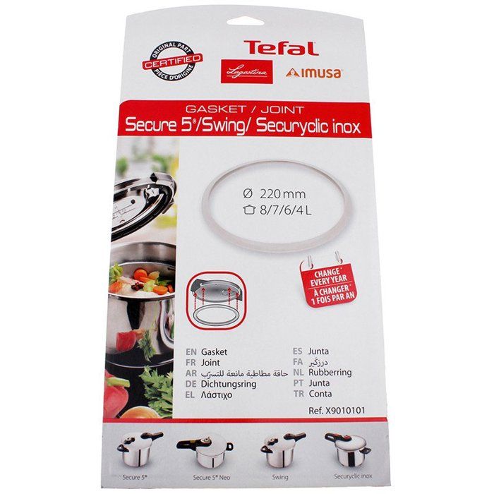 Test de la cocotte Tefal P4620733 en inox blanc/rouge 22 cm
