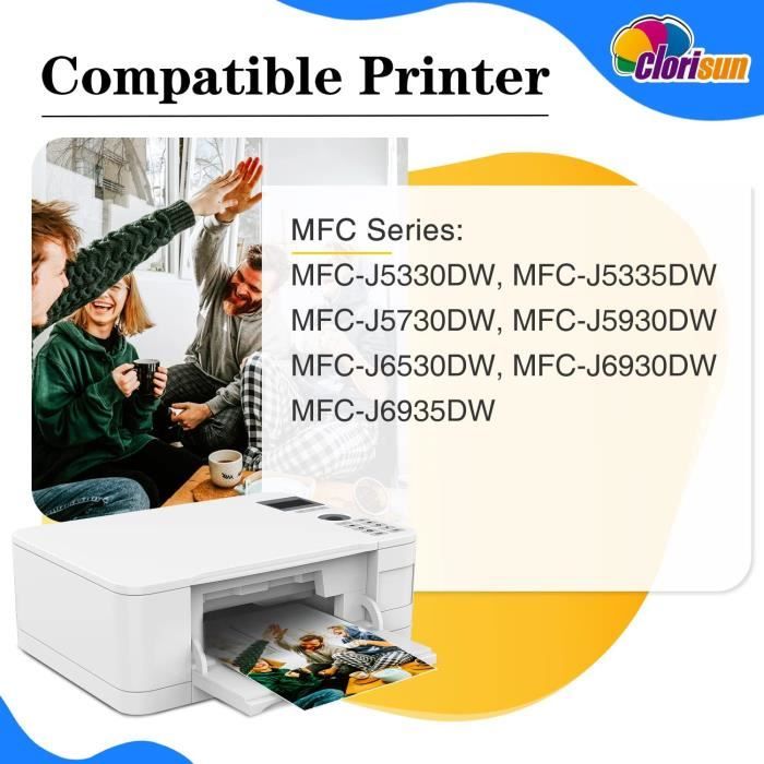 Cartouches Brother LC 3219 XL LC3217 compatible Brother MFC-J6530DW -  Cdiscount Informatique