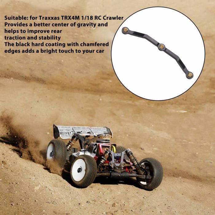 INJORA Bloque Direction Et Hub En Laiton Pour TRX4M 1/18 - Pièces Upgrade RC Crawler - Poids Ajouté Stabilité