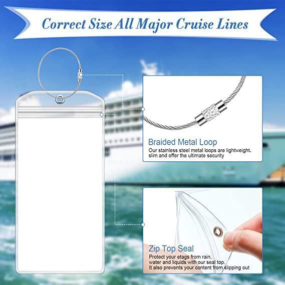 Étiquettes De Bagage Transparentes PVC - Lot De 10 - Protection Contre L'eau Et La Saleté - Avec Sangle - Pour Valise Et Sac à Dos - 9