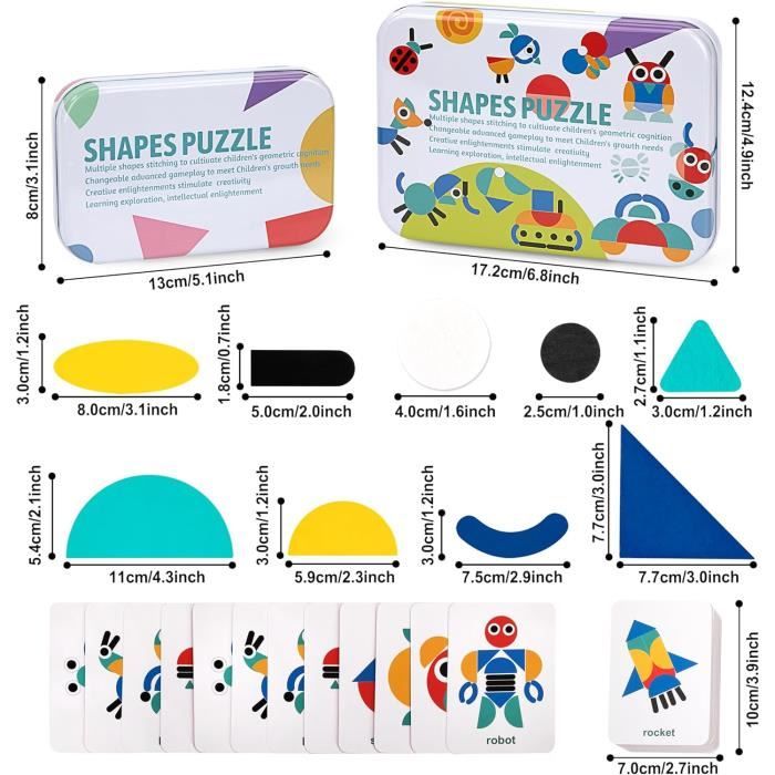 Pmueuff Tetris en Bois, Jouets éducatifs, Jeux Montessori 3 4 5 6 Ans Pmueuff Tetris en Bois, Jouets éducatifs, Jeux Montessori 3 4 5 6 Ans
