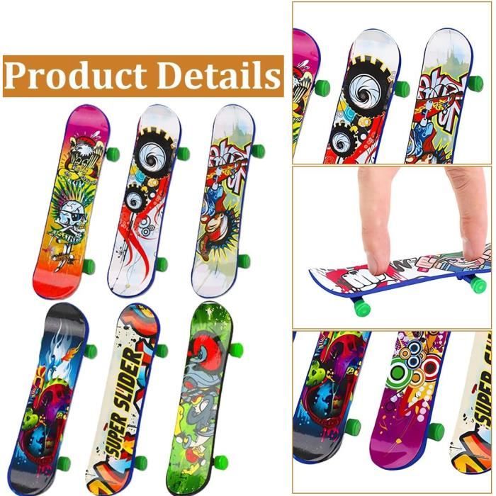 Planche À Roulettes Mini Skateboard De Doigt Avec Pièces Pour Rampe, Deck Technique Et Pratique Planche À Roulettes Mini Skateboard De Doigt Avec Pièces Pour Rampe, Deck Technique Et Pratique