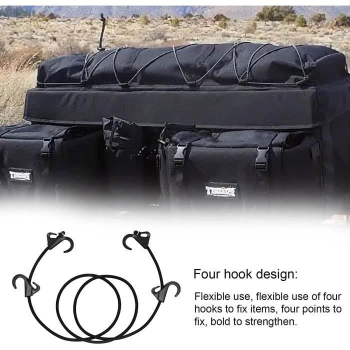 10x Tendeurs élastiques en caoutchouc, tendeurs bagage extension 30,5cm x  8mm Ø