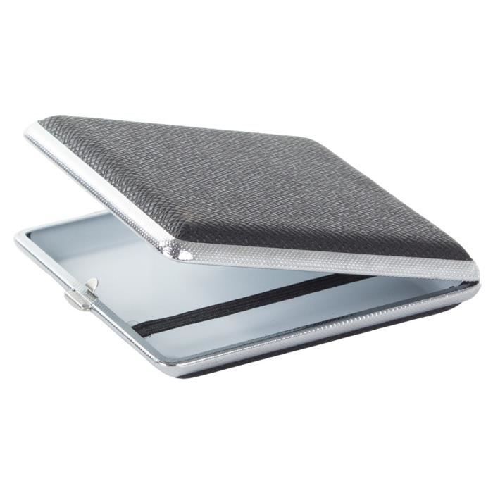 Etui Organisateur de Cigarettes Plat Classique Bote Vintage Chrome Noir -  Cdiscount Au quotidien