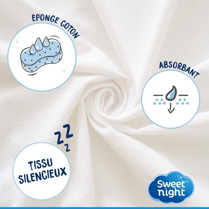 Alèse 160x200 Sweetnight 150x200cm - Alèse Imperméable Lavable 90°C Protège Matelas