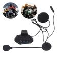 Dioche oreillette pour casque de moto Casque d'écoute Bluetooth pour moto casque d'interphone Bluetooth avec fonction mains libres-3