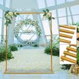 Arche de mariage en métal - arche - arceau - décoration de fond de fête de mariage-3