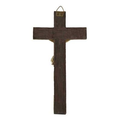 2 Statues Crucifix Jésus Christ – Décoration Voiture, Maison Ou Chapelle, En Or Et Bronze - 7