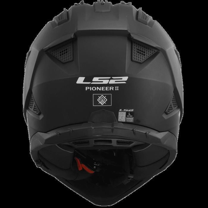 LS2, Casco Moto Cross PIONEER II HILL Matt Black White, XL