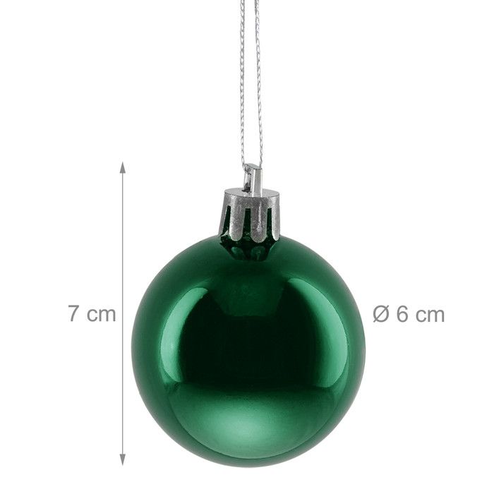 Lot De 50 Boules De Noël Argentées – 6 Cm – Déco Sapin Brillante Et Pailletée - 9