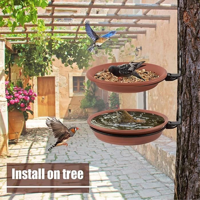 2 PCS Abreuvoir Oiseaux Suspendu Baignoire Oiseaux Exterieur 2-pcs-abreuvoir-oiseaux-suspendu-baignoire-oiseaux-exterieur