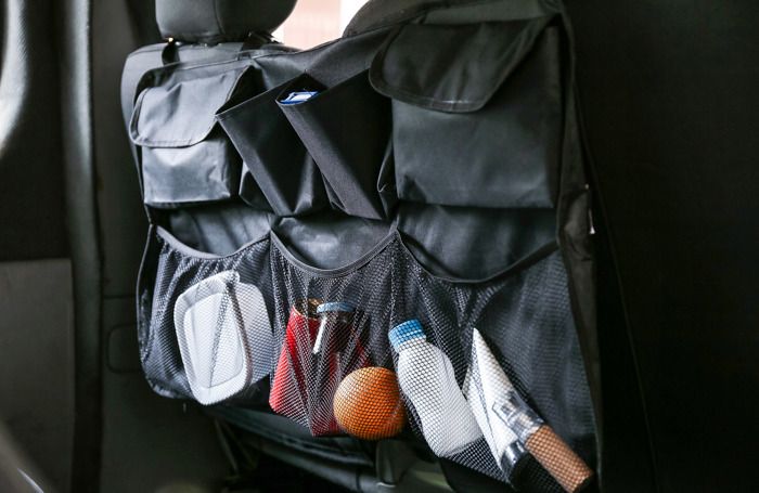 Organisateur de coffre de voiture avec 9 poches, sac de rangement