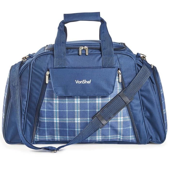 VonShef Grand Sac de Pique Nique 6 Personnes Compartiment