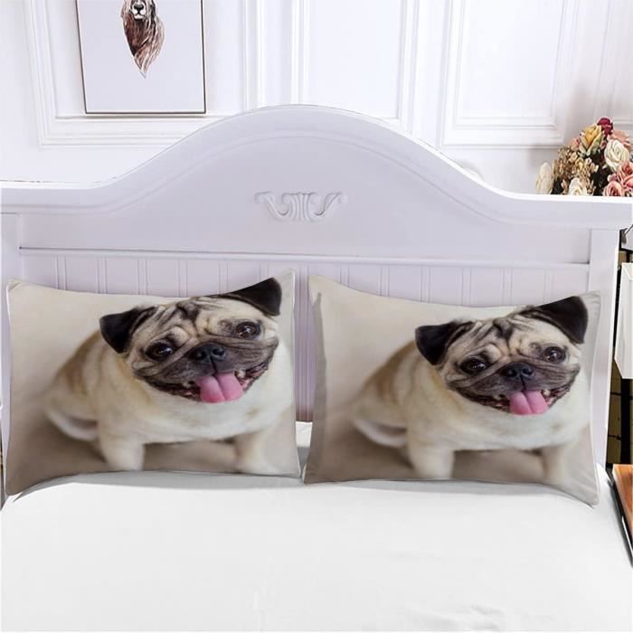 Housse De Coussin Décorative – Motif Chien & Tissu Shakespeare – Linge Maison