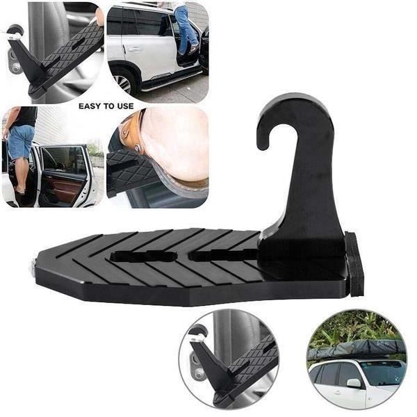 Marchepied Pliable Pour Porte De Voiture - Capacité 250 Kg, 7 Angles Réglables - Pour SUV, Camion, Fixation Sur Verrous En U
