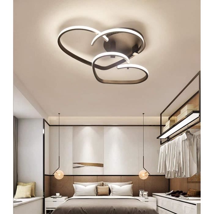 Plafonnier LED Moderne Grande Lampe Salon Dimmable Avec Télécommande  Plafond Anneau Design Lustre Suspension Chambre Lampe A203 - Cdiscount  Maison
