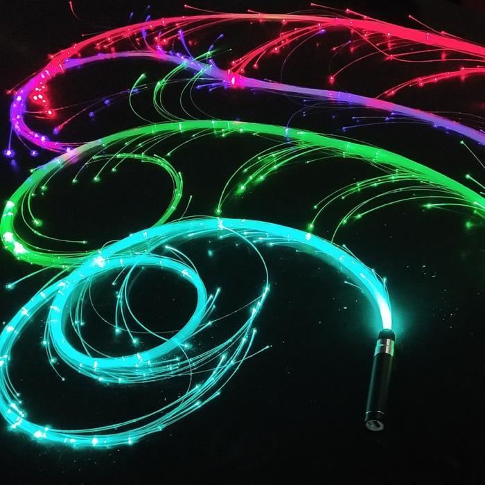 Yeacher Lunettes LED lumineuses polychromes, 7 couleurs en une pour les  raves, les festivals, les 